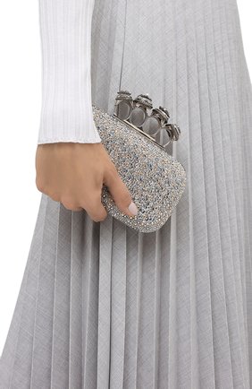 Женский клатч jwd four ring ALEXANDER MCQUEEN бежевого цвета по цене 238500 руб., арт. 583726/CSRDY | Фото 2 Женский клатч jwd four ring ALEXANDER MCQUEEN бежевого цвета, арт. 583726/CSRDY | Фото 2