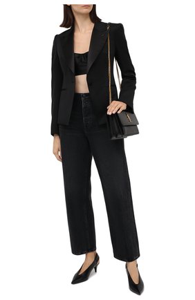 Женские кожаные туфли TOM FORD черного цвета по цене 86300 руб., арт. W2685T-LSP013 | Фото 2 Женские кожаные туфли TOM FORD черного цвета, арт. W2685T-LSP013 | Фото 2 (Материал внутренний: Натуральная кожа, Текстиль; Подошва: Плоская; Каблук тип: Kitten heel; Каблук высота: Низкий)
