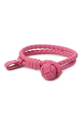 Женский кожаный браслет BOTTEGA VENETA розового цвета по цене 22200 руб., арт. 612982/V00BG | Фото 1 Женский кожаный браслет BOTTEGA VENETA розового цвета, арт. 612982/V00BG | Фото 1