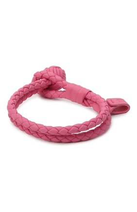 Женский кожаный браслет BOTTEGA VENETA розового цвета по цене 22200 руб., арт. 612982/V00BG | Фото 2 Женский кожаный браслет BOTTEGA VENETA розового цвета, арт. 612982/V00BG | Фото 2
