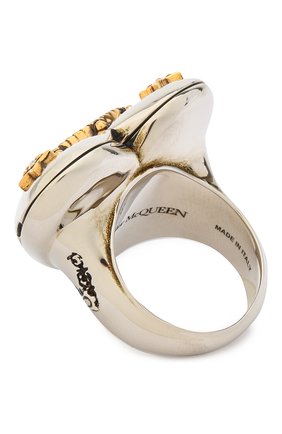 Женское кольцо ALEXANDER MCQUEEN серебряного цвета по цене 39950 руб., арт. 640267/J160Z | Фото 2 Женское кольцо ALEXANDER MCQUEEN серебряного цвета, арт. 640267/J160Z | Фото 2
