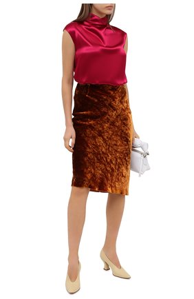 Женская юбка из вискозы и шелка DRIES VAN NOTEN коричневого цвета по цене 54650 руб., арт. 202-10820-1349 | Фото 2 Женская юбка из вискозы и шелка DRIES VAN NOTEN коричневого цвета, арт. 202-10820-1349 | Фото 2