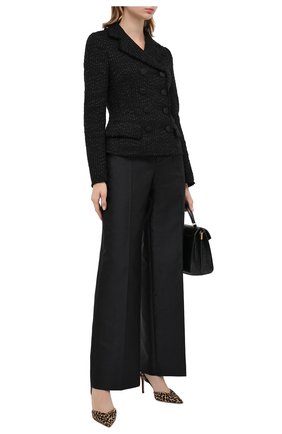 Женский двубортный жакет DOLCE & GABBANA черного цвета по цене 166500 руб., арт. F26A0T/HUMJZ | Фото 2 Женский двубортный жакет DOLCE & GABBANA черного цвета, арт. F26A0T/HUMJZ | Фото 2