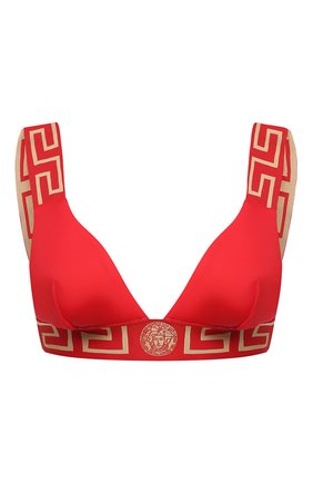 Женский треугольный бра VERSACE красного цвета по цене 16950 руб., арт. ABD01092/A232185 | Фото 1 Женский треугольный бра VERSACE красного цвета, арт. ABD01092/A232185 | Фото 1