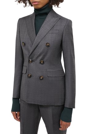Женский шерстяной костюм DSQUARED2 темно-серого цвета по цене 160000 руб., арт. S75FT0214/S53015 | Фото 2 Женский шерстяной костюм DSQUARED2 темно-серого цвета, арт. S75FT0214/S53015 | Фото 2