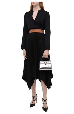 Женская сумка valentino garavani vsling VALENTINO серебряного цвета по цене 221000 руб., арт. UW2B0G97/QRZ | Фото 2 Женская сумка valentino garavani vsling VALENTINO серебряного цвета, арт. UW2B0G97/QRZ | Фото 2