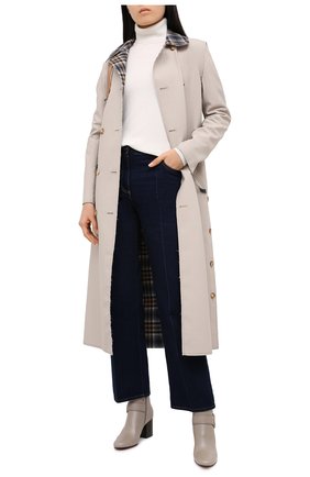 Женские кожаные ботильоны demi CHLOÉ серого цвета по цене 79950 руб., арт. CHC20A36091 | Фото 2 Женские кожаные ботильоны demi CHLOÉ серого цвета, арт. CHC20A36091 | Фото 2