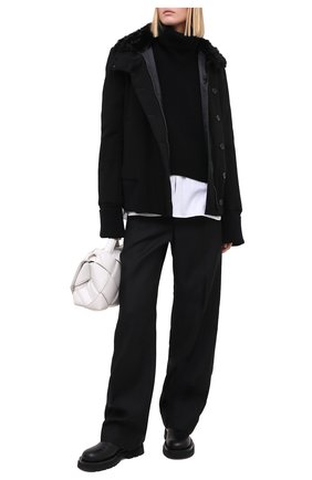 Женская куртка ANN DEMEULEMEESTER черного цвета по цене 128000 руб., арт. 2002-1006-P-184-099 | Фото 2 Женская куртка ANN DEMEULEMEESTER черного цвета, арт. 2002-1006-P-184-099 | Фото 2