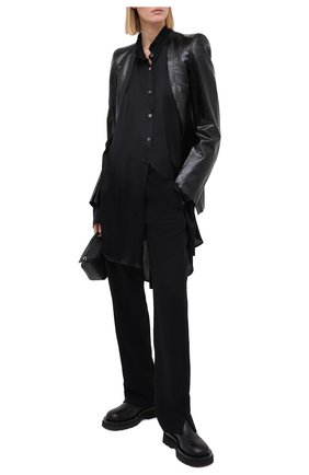 Женская блузка из вискозы и шелка ANN DEMEULEMEESTER черного цвета по цене 85900 руб., арт. 2002-2014-P-122-099 | Фото 2 Женская блузка из вискозы и шелка ANN DEMEULEMEESTER черного цвета, арт. 2002-2014-P-122-099 | Фото 2
