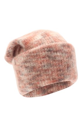 Женская шапка TAK.ORI светло-розового цвета, арт. HTK50027WM050AW19 | Фото 1 (Материал: Текстиль, Шерсть, Синтетический материал)