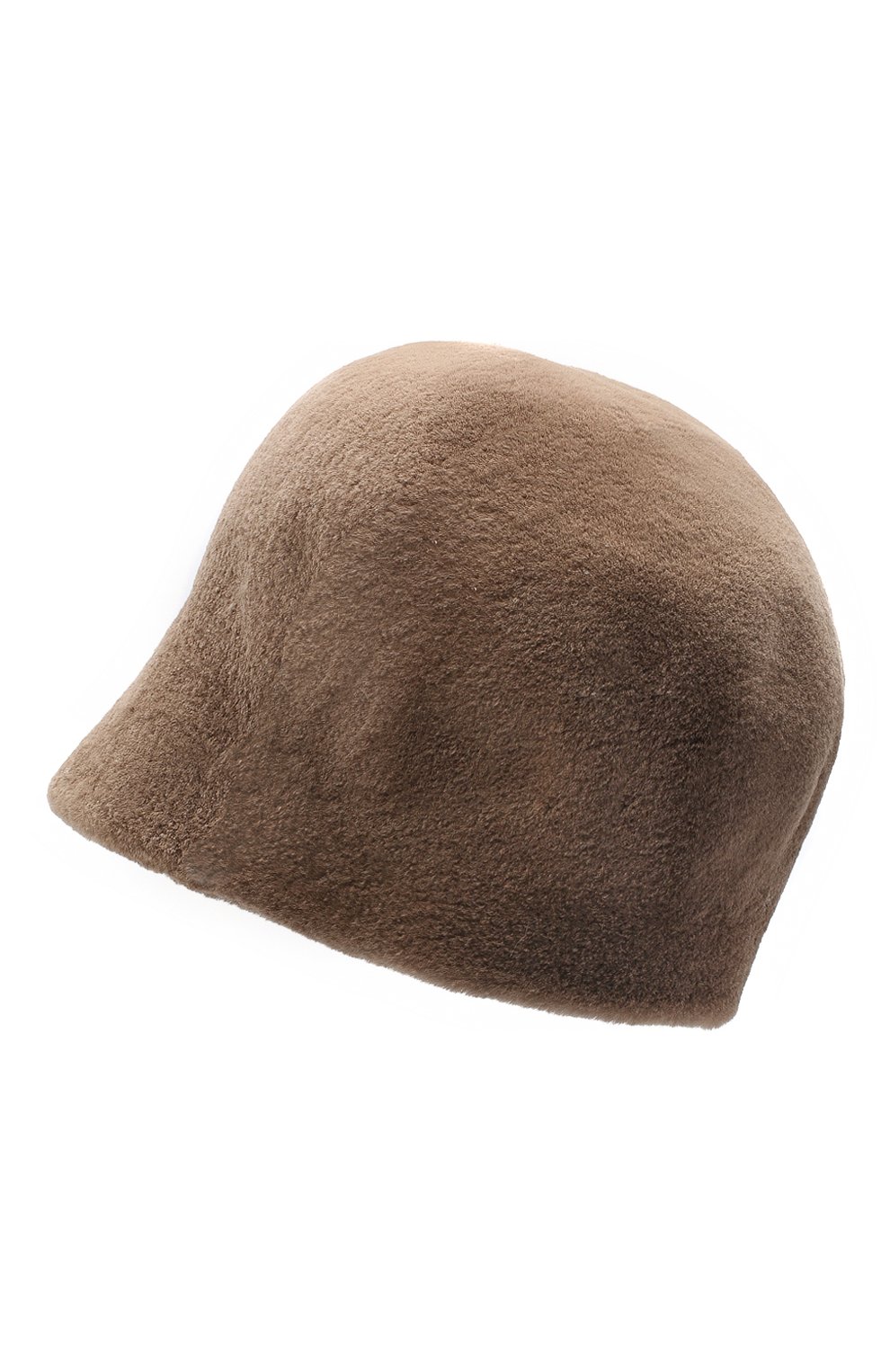 Женская шляпка из меха норки блэр FURLAND коричневого цвета, арт. 0170000150089300000 | Фото 2 (Материал: Натуральный мех)