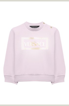 Детский комплект из свитшота и брюк VERSACE светло-розового цвета по цене 22250 руб., арт. YE000185/YA00077 | Фото 2 Детский комплект из свитшота и брюк VERSACE светло-розового цвета, арт. YE000185/YA00077 | Фото 2