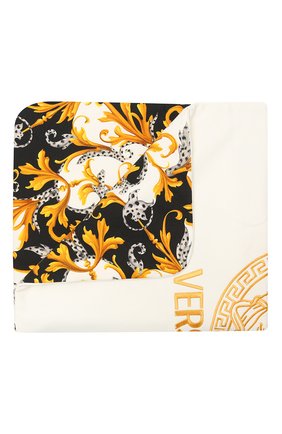 Детского хлопковое одеяло VERSACE белого цвета по цене 23600 руб., арт. YE000214/YA00019 | Фото 1 Детского хлопковое одеяло VERSACE белого цвета, арт. YE000214/YA00019 | Фото 1