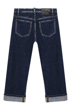 Детские джинсы DSQUARED2 синего цвета по цене 20750 руб., арт. DQ04B1-D001U | Фото 2 Детские джинсы DSQUARED2 синего цвета, арт. DQ04B1-D001U | Фото 2