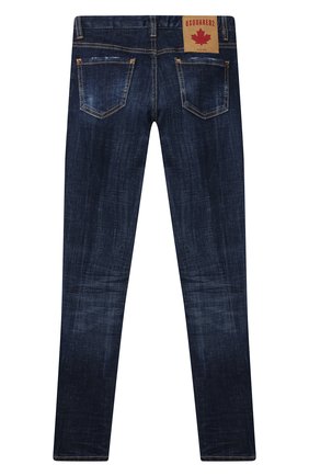Детские джинсы DSQUARED2 синего цвета по цене 18950 руб., арт. DQ01DX-D001V | Фото 2 Детские джинсы DSQUARED2 синего цвета, арт. DQ01DX-D001V | Фото 2