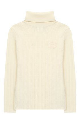 Детская шерстяная водолазка GUCCI белого цвета по цене 36350 руб., арт. 629001/XKBHD | Фото 1 Детская шерстяная водолазка GUCCI белого цвета, арт. 629001/XKBHD | Фото 1 (Материал внешний: Шерсть; Рукава: Длинные; Кросс-КТ: водолазка; Региональные ограничения белый список (Axapta Mercury): RU; Ростовка одежда: 10 - 11 лет | 140 - 146см, 12 лет | 152 см, 4 года | 104 см, 5 лет | 110 см, 6 лет | 116 см, 8 лет | 128 см)
