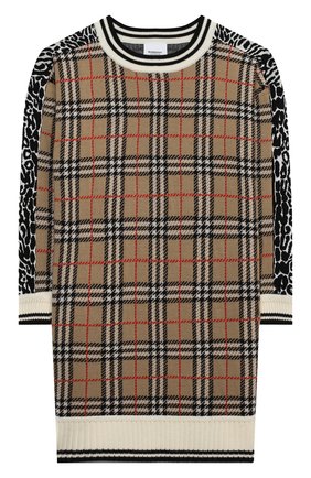 Детское шерстяное платье BURBERRY разноцветного цвета по цене 34300 руб., арт. 8029168 | Фото 1 Детское шерстяное платье BURBERRY разноцветного цвета, арт. 8029168 | Фото 1