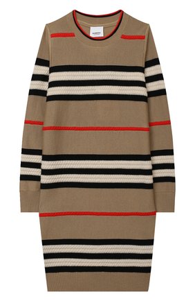 Детское шерстяное платье BURBERRY бежевого цвета по цене 34050 руб., арт. 8031812 | Фото 1 Детское шерстяное платье BURBERRY бежевого цвета, арт. 8031812 | Фото 1 (Материал внешний: Шерсть; Рукава: Длинные; Случай: Повседневный; Девочки Кросс-КТ: Платье-одежда; Ростовка одежда: 10 - 11 лет | 140 - 146см, 12 лет | 152 см, 16 лет | 164 см, 3 года | 98 см, 4 года | 104 см, 6 лет | 116 см, 8 лет | 128 см)