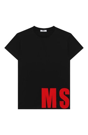 Детская хлопковая футболка MSGM KIDS черного цвета по цене 7995 руб., арт. 025652 | Фото 1 Детская хлопковая футболка MSGM KIDS черного цвета, арт. 025652 | Фото 1