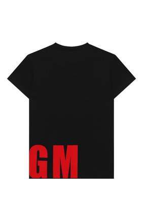 Детская хлопковая футболка MSGM KIDS черного цвета по цене 7995 руб., арт. 025652 | Фото 2 Детская хлопковая футболка MSGM KIDS черного цвета, арт. 025652 | Фото 2