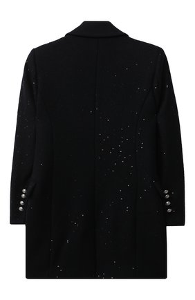 Детское шерстяное пальто BALMAIN синего цвета по цене 77750 руб., арт. 6N2030/NB160/4-10 | Фото 2 Детское шерстяное пальто BALMAIN синего цвета, арт. 6N2030/NB160/4-10 | Фото 2