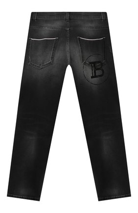 Детские джинсы BALMAIN черного цвета по цене 28500 руб., арт. 6N6680/NA340/4-10 | Фото 2 Детские джинсы BALMAIN черного цвета, арт. 6N6680/NA340/4-10 | Фото 2