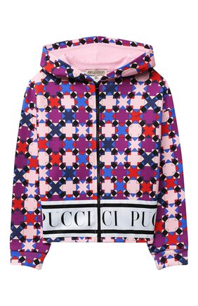 Детский хлопковая толстовка EMILIO PUCCI разноцветного цвета по цене 21800 руб., арт. 9N4060/ND770/10-14 | Фото 1 Детский хлопковая толстовка EMILIO PUCCI разноцветного цвета, арт. 9N4060/ND770/10-14 | Фото 1