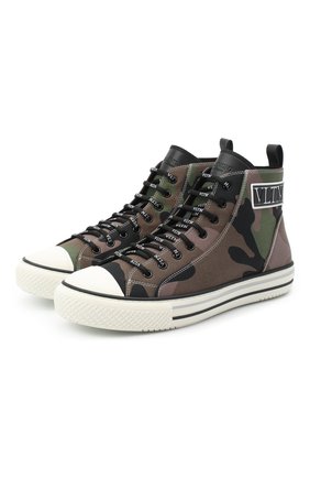Мужские текстильные кеды valentino garavani giggies VALENTINO хаки цвета по цене 47500 руб., арт. UY2S0D51/USG | Фото 1 Мужские текстильные кеды valentino garavani giggies VALENTINO хаки цвета, арт. UY2S0D51/USG | Фото 1