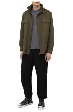 Мужские текстильные кеды valentino garavani giggies VALENTINO хаки цвета по цене 47500 руб., арт. UY2S0D51/USG | Фото 2 Мужские текстильные кеды valentino garavani giggies VALENTINO хаки цвета, арт. UY2S0D51/USG | Фото 2