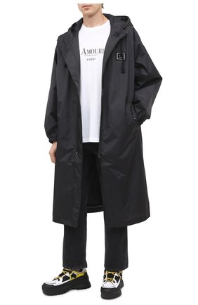 Мужская хлопковая футболка AMIRI белого цвета по цене 28650 руб., арт. F0M03238CJ | Фото 2 Мужская хлопковая футболка AMIRI белого цвета, арт. F0M03238CJ | Фото 2