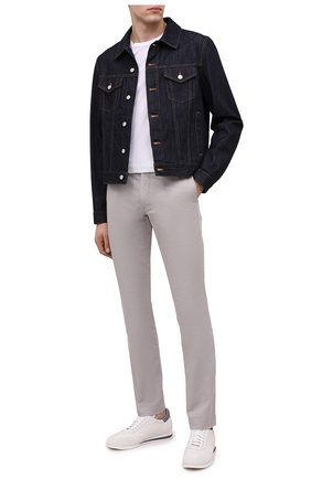 Мужские хлопковые брюки POLO RALPH LAUREN серого цвета, арт. 710644988 | Фото 2 (Материал внешний: Хлопок; Длина (брюки, джинсы): Стандартные; Случай: Повседневный; Стили: Кэжуэл; Силуэт М (брюки): Чиносы)