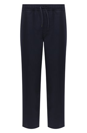 Мужские льняные брюки DEREK ROSE синего цвета, арт. 9800-SYDN002 | Фото 1 (Материал внешний: Лен; Длина (брюки, джинсы): Стандартные; Случай: Повседневный; Стили: Кэжуэл)