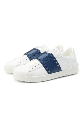 Мужские кожаные кеды valentino garavani rockstud untitled VALENTINO темно-синего цвета по цене 49950 руб., арт. UY2S0931/LTU | Фото 1 Мужские кожаные кеды valentino garavani rockstud untitled VALENTINO темно-синего цвета, арт. UY2S0931/LTU | Фото 1