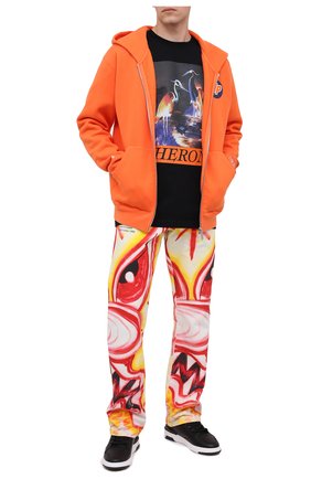 Мужская хлопковая толстовка HERON PRESTON оранжевого цвета по цене 35300 руб., арт. HMBE004F20JER0022201 | Фото 2 Мужская хлопковая толстовка HERON PRESTON оранжевого цвета, арт. HMBE004F20JER0022201 | Фото 2