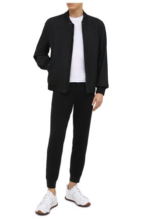 Мужской шерстяные джоггеры CORNELIANI черного цвета по цене 49950 руб., арт. 864L10-0818501/00 | Фото 2 Мужской шерстяные джоггеры CORNELIANI черного цвета, арт. 864L10-0818501/00 | Фото 2