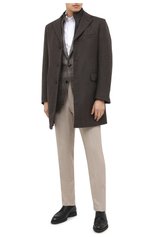 Мужской шерстяное пальто CORNELIANI коричневого цвета, арт. 861590-0812400/00 | Фото 3 (Материал внешний: Шерсть; Рукава: Длинные; Длина (верхняя одежда): До середины бедра; Стили: Классический; Материал подклада: Синтетический материал; Мужское Кросс-КТ: Верхняя одежда, пальто-верхняя одежда)