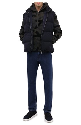 Мужские комбинированные кеды ZEGNA COUTURE темно-синего цвета по цене 58250 руб., арт. A4666X-LHFLA | Фото 2 Мужские комбинированные кеды ZEGNA COUTURE темно-синего цвета, арт. A4666X-LHFLA | Фото 2
