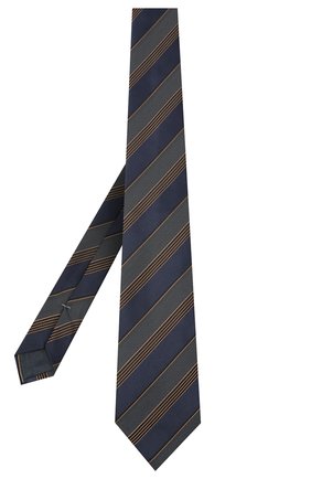 Мужской шелковый галстук ERMENEGILDO ZEGNA темно-синего цвета по цене 14550 руб., арт. Z8D70/1UM | Фото 2 Мужской шелковый галстук ERMENEGILDO ZEGNA темно-синего цвета, арт. Z8D70/1UM | Фото 2