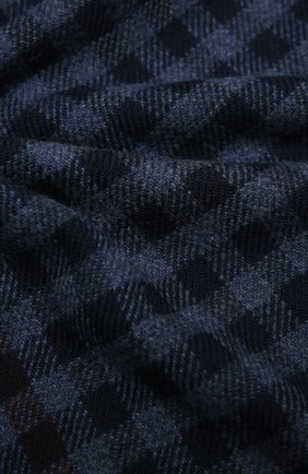 Мужской шарф из шерсти и кашемира ERMENEGILDO ZEGNA темно-синего цвета по цене 27750 руб., арт. Z8L05/28B | Фото 2 Мужской шарф из шерсти и кашемира ERMENEGILDO ZEGNA темно-синего цвета, арт. Z8L05/28B | Фото 2