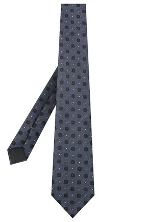 Мужской галстук из шелка и шерсти ERMENEGILDO ZEGNA синего цвета по цене 15200 руб., арт. Z8E30/18H | Фото 2 Мужской галстук из шелка и шерсти ERMENEGILDO ZEGNA синего цвета, арт. Z8E30/18H | Фото 2