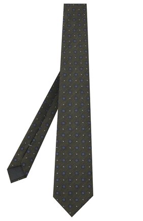 Мужской галстук из шелка и шерсти ERMENEGILDO ZEGNA хаки цвета по цене 15850 руб., арт. Z8E30/18H | Фото 2 Мужской галстук из шелка и шерсти ERMENEGILDO ZEGNA хаки цвета, арт. Z8E30/18H | Фото 2