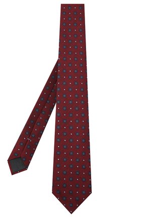 Мужской галстук из шелка и шерсти ERMENEGILDO ZEGNA красного цвета по цене 15850 руб., арт. Z8E30/18H | Фото 2 Мужской галстук из шелка и шерсти ERMENEGILDO ZEGNA красного цвета, арт. Z8E30/18H | Фото 2