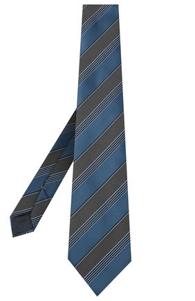 Мужской шелковый галстук ERMENEGILDO ZEGNA синего цвета, арт. Z8D75/1UM | Фото 2 (Материал: Текстиль, Шелк; Принт: С принтом)