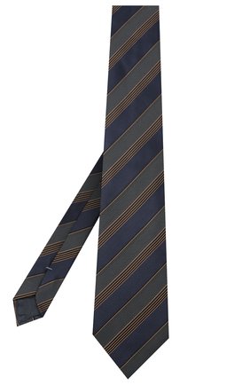 Мужской шелковый галстук ERMENEGILDO ZEGNA темно-синего цвета по цене 18950 руб., арт. Z8D70/1XW | Фото 2 Мужской шелковый галстук ERMENEGILDO ZEGNA темно-синего цвета, арт. Z8D70/1XW | Фото 2 (Материал: Текстиль, Шелк; Принт: С принтом)