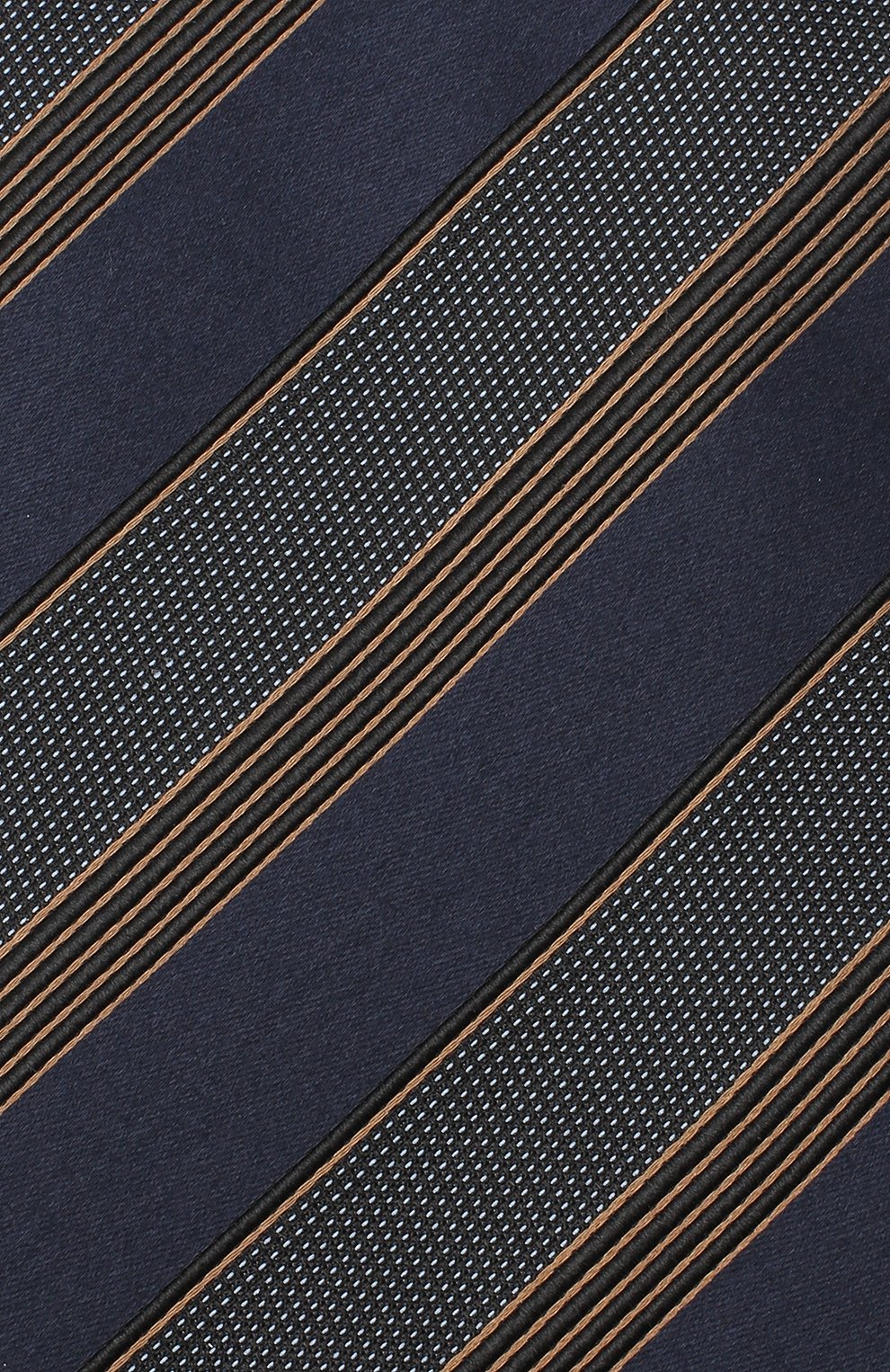 Мужской шелковый галстук ERMENEGILDO ZEGNA темно-синего цвета, арт. Z8D70/1XW | Фото 3 (Принт: С принтом; Материал: Текстиль, Шелк)