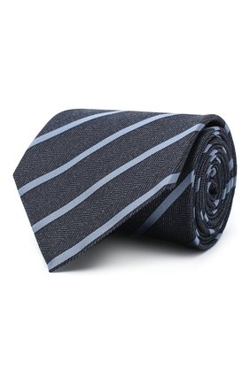 Мужской шелковый галстук ERMENEGILDO ZEGNA синего цвета по цене 15200 руб., арт. Z8D34/1XW | Фото 1 Мужской шелковый галстук ERMENEGILDO ZEGNA синего цвета, арт. Z8D34/1XW | Фото 1