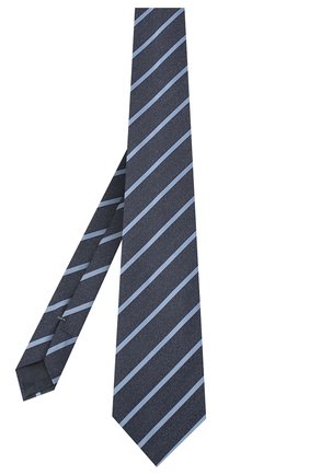 Мужской шелковый галстук ERMENEGILDO ZEGNA синего цвета по цене 15200 руб., арт. Z8D34/1XW | Фото 2 Мужской шелковый галстук ERMENEGILDO ZEGNA синего цвета, арт. Z8D34/1XW | Фото 2