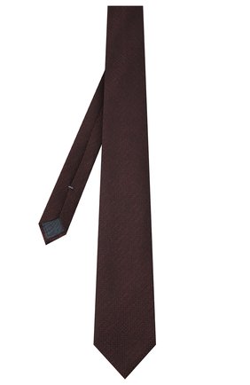 Мужской шелковый галстук ERMENEGILDO ZEGNA бордового цвета по цене 15200 руб., арт. Z8E41/1L8 | Фото 2 Мужской шелковый галстук ERMENEGILDO ZEGNA бордового цвета, арт. Z8E41/1L8 | Фото 2