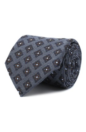 Мужской галстук из шелка и шерсти ERMENEGILDO ZEGNA синего цвета по цене 15200 руб., арт. Z8E31/18H | Фото 1 Мужской галстук из шелка и шерсти ERMENEGILDO ZEGNA синего цвета, арт. Z8E31/18H | Фото 1
