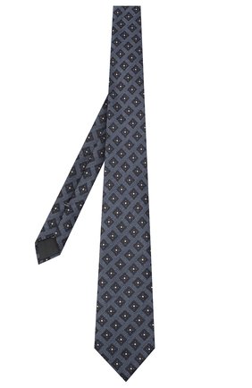 Мужской галстук из шелка и шерсти ERMENEGILDO ZEGNA синего цвета по цене 15200 руб., арт. Z8E31/18H | Фото 2 Мужской галстук из шелка и шерсти ERMENEGILDO ZEGNA синего цвета, арт. Z8E31/18H | Фото 2